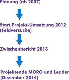 GEOboden Projekt - Lavendel-Projekt - Zeittafel